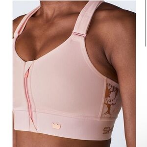 SHEFIT Flex Sports Bra Blush Pink Color Luxe Large